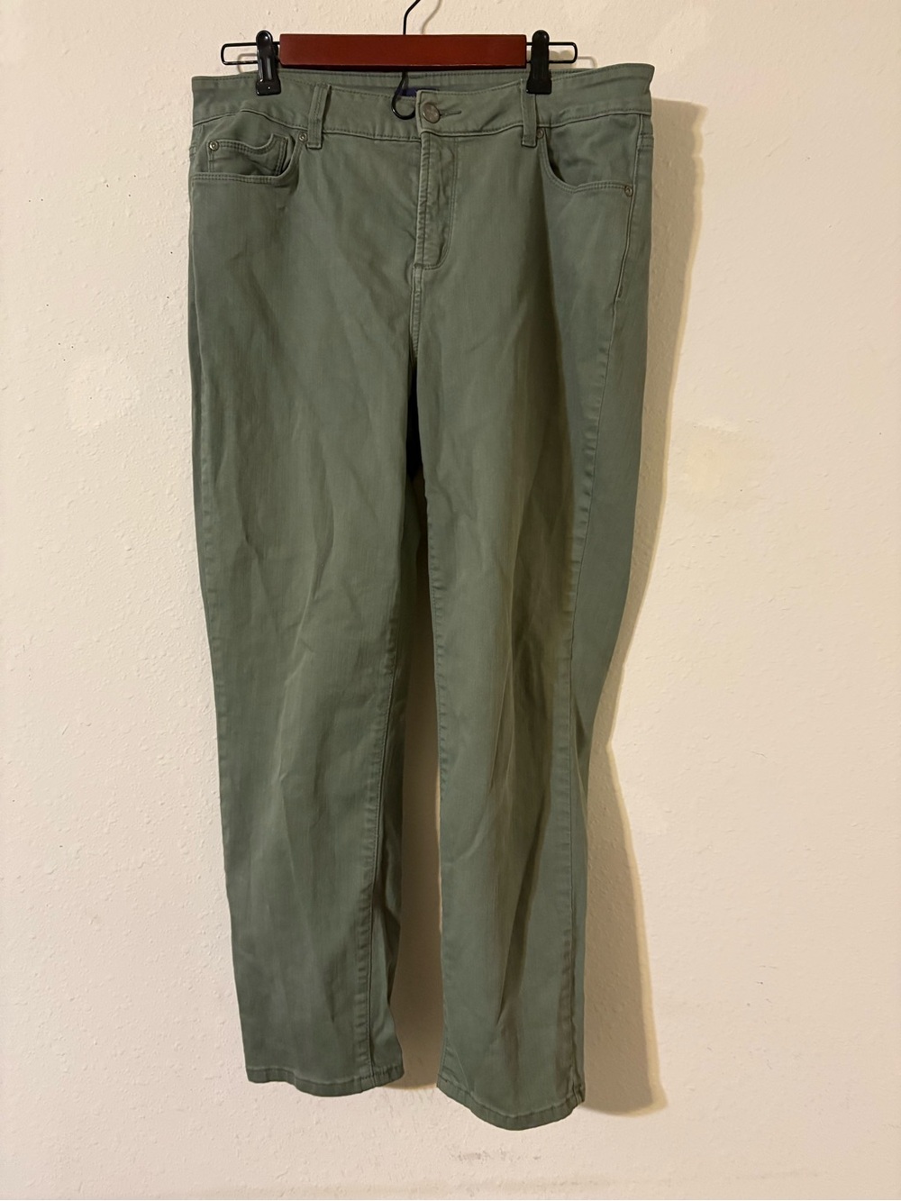 NYDJ Olive Green Chinos - Straight Leg